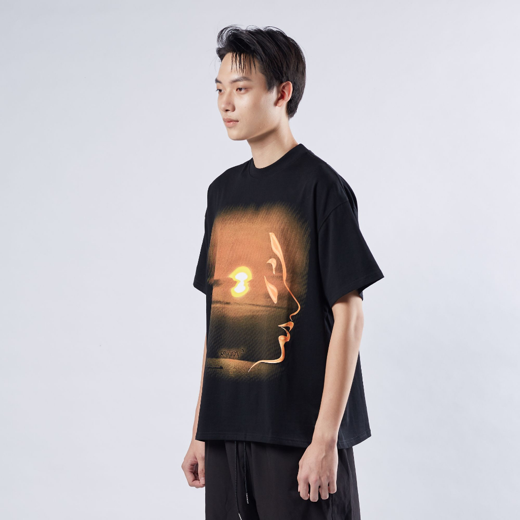 Áo Thun Boxy SNAZZY Unisex Nam Nữ Chất Liệu Cotton Chính Hãng - SUNSET