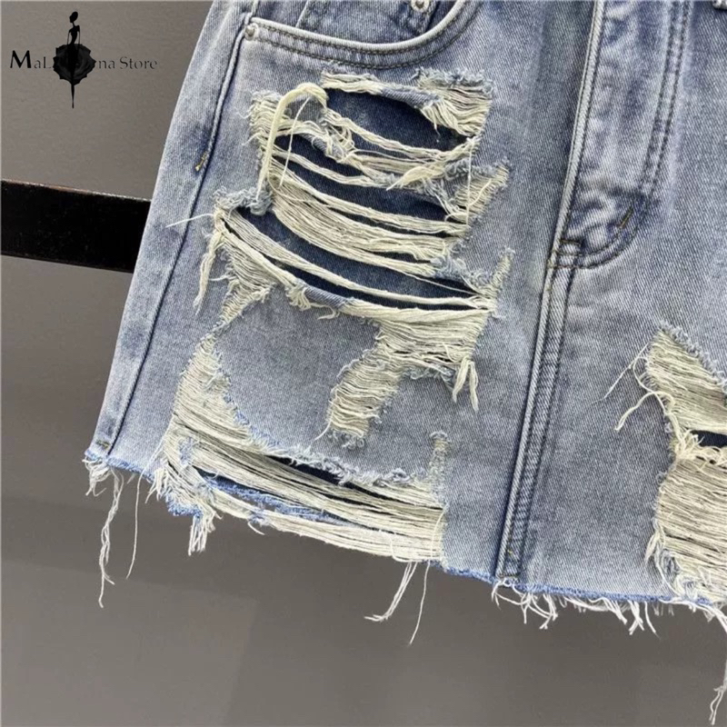 Chân Váy Jeans Rách MaLina