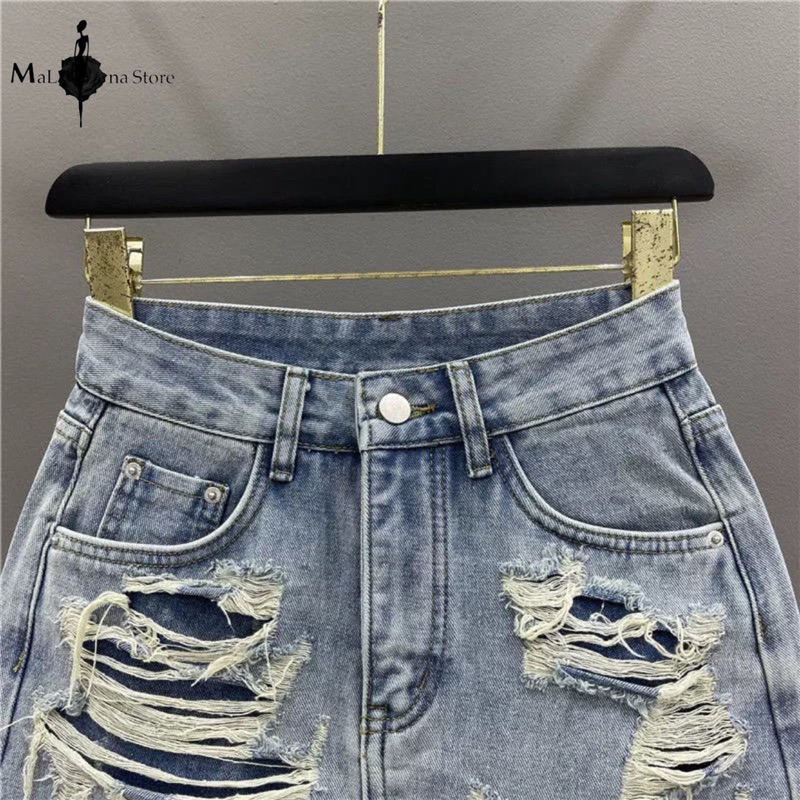 Chân Váy Jeans Rách MaLina