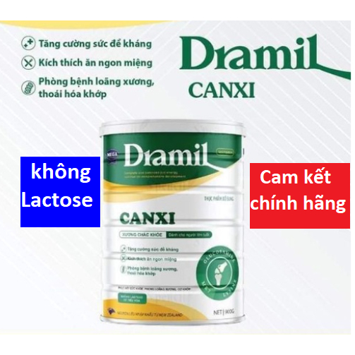 Sữa Dramil Canxi giúp xương chắc khỏe, phòng ngừa loãng xương thoái hóa khớp.
