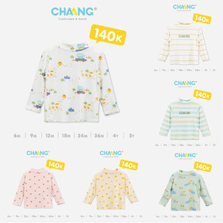 Chaang Áo giữ nhiệt dài tay cổ lọ 3cm cho bé AW2023