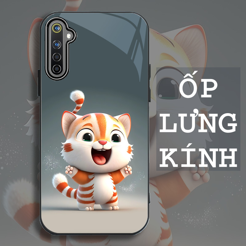 Ốp Lưng REALME 6, 6 PRO Mặt kính cường lực, cao cấp Họa tiết 12 CON GIÁP NGỘ NGHĨNH