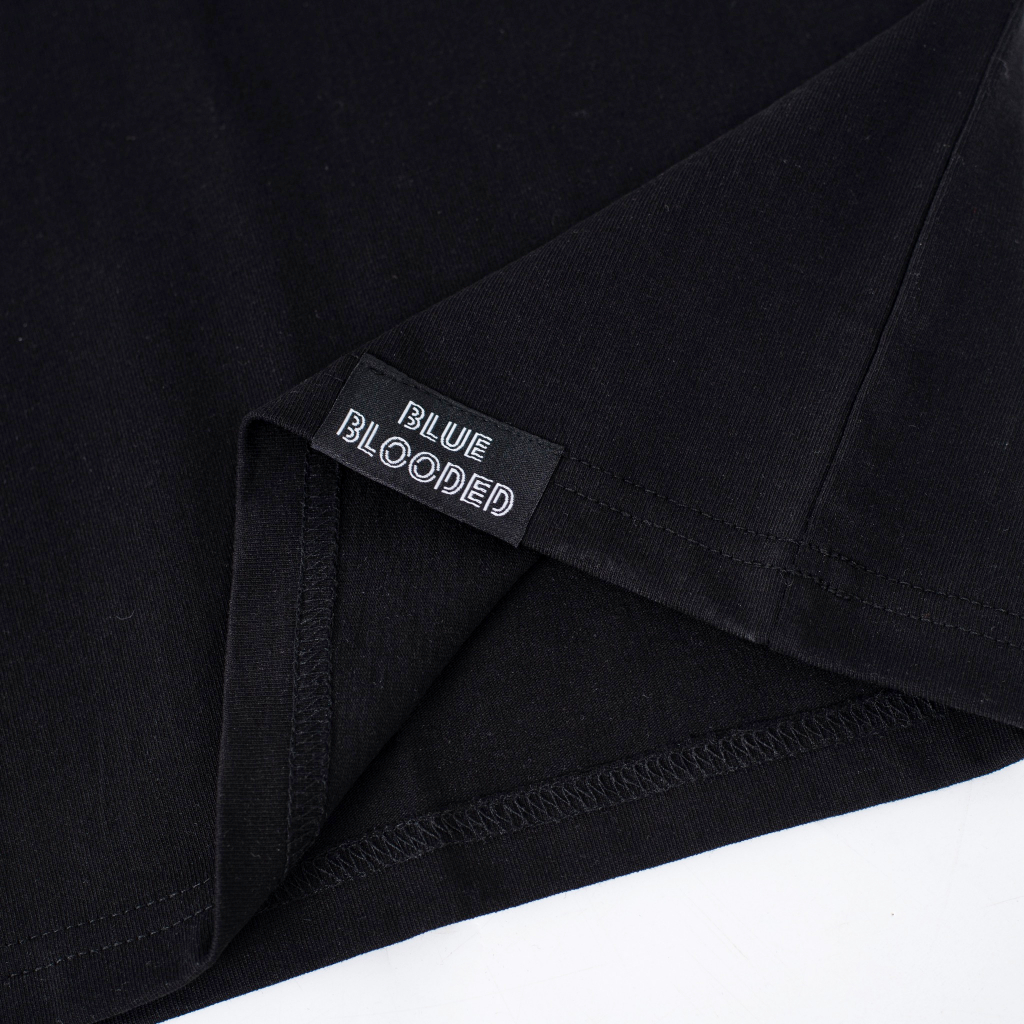 Áo Phông Thun Unisex Cotton 250gsm Chất Đẹp, Local Brand Blue Blooded, Fasless Pointless Fearless