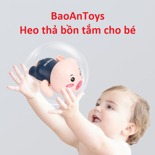 Đồ chơi nhà tắm cho bé thú bơi lội thả bồn tắm rùa, vịt, cua, heo, cá heo bò vặn cót vui nhộn cho bé