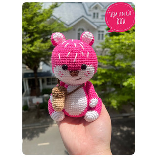 Thú bông Sóc hạt dẻ bằng len handmade, đồ chơi quà tặng ý nghĩa