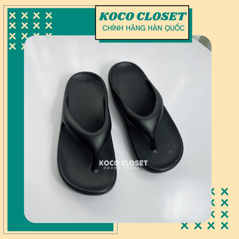 ( Chính Hãng ) Dép kẹp Flip Flops Spao màu Đen Black