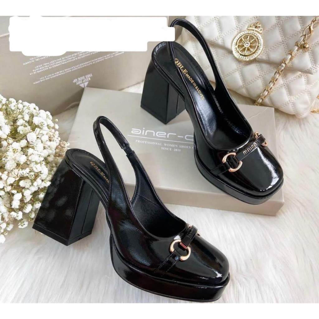 Già Cao Gót Đế Dày Gót Cao 9 Phân, Giày Sandal Bích Mũi Kết Hợp Khóa,ROSE 062, FROM CHUẨN ,LẤY ĐÚNG SZ GIÚP SHOP
