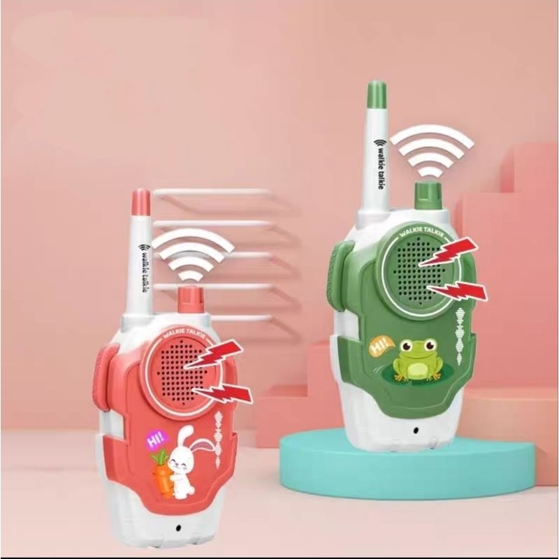 Đồ Chơi Bộ Đàm Cho Bé Combo 2 Cái Đa Chiều 2 Kênh Phạm Vi 300m Cho Trẻ Vui Chơi Thú Vị