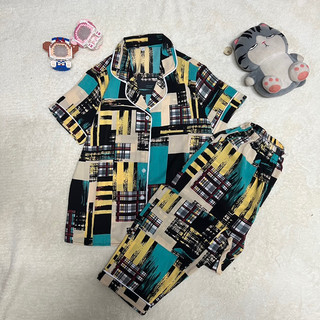 Bộ đồ ngủ pijama quần dài tay ngắn vải mango