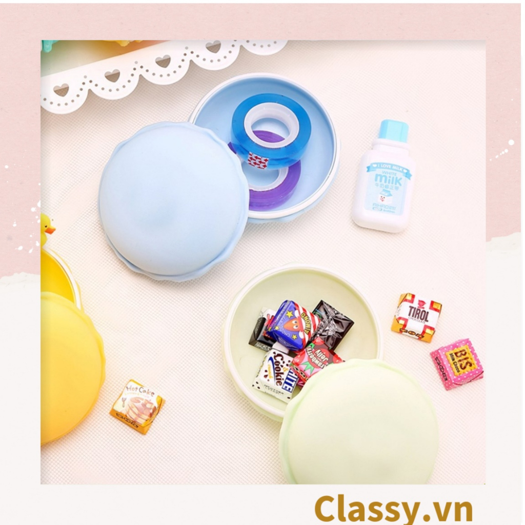 Hộp đựng trang sức, bông tai khuyên tai hoặc phụ kiện hoặc tai nghe hình bánh Macaron PK1713