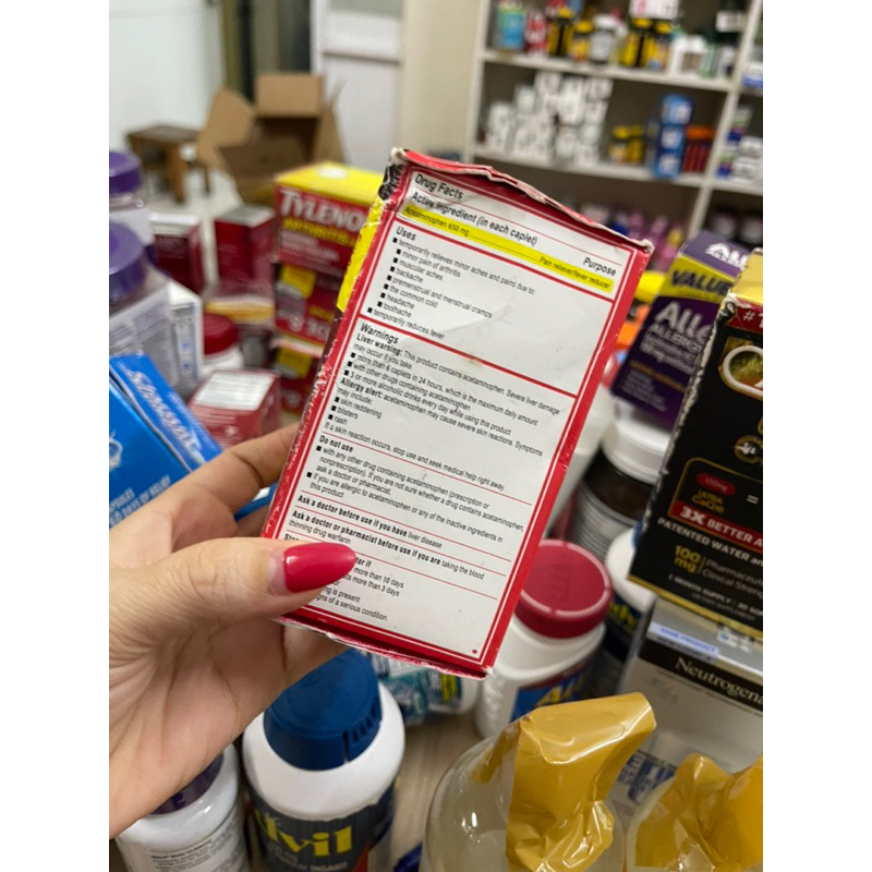 Thanh lý viên týlenol xấu vỏ 650mg date 2025