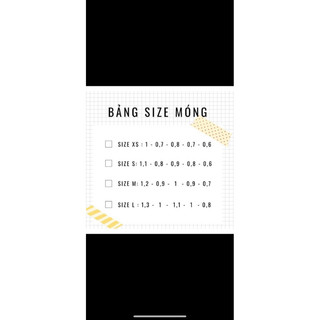 móng úp nailbox thiết kế Xả hàng size S