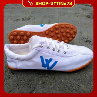  Giày nam thượng đình đế đinh giày đá bóng sân cỏ nhân tạo ,giày buộc dây mầu trắng-đen-bảo hộ lao động.chạy bộ 