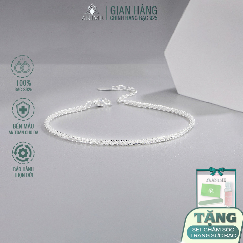 Lắc tay bạc Twinkle Silver Bracelet ANIME - Bạc cao cấp 925