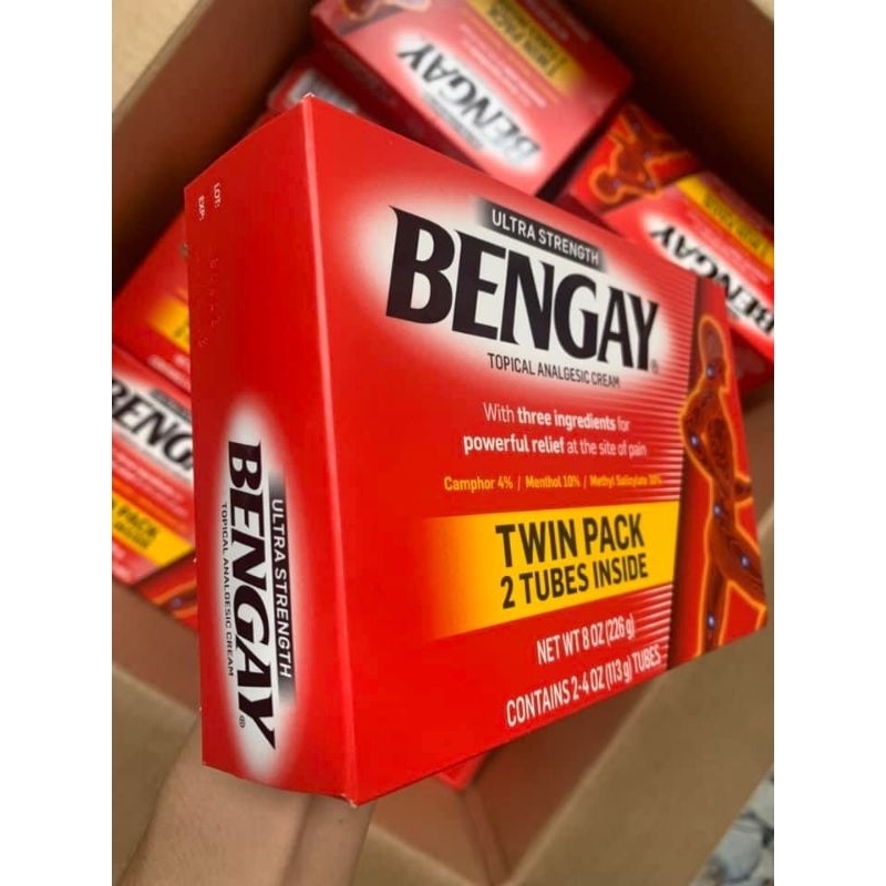 Set 2 tuyp dầu nóng xoa bóp bengay date 2024