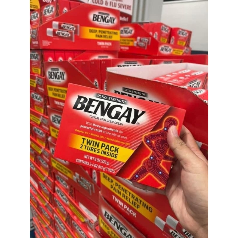 Set 2 tuyp dầu nóng xoa bóp bengay date 2024