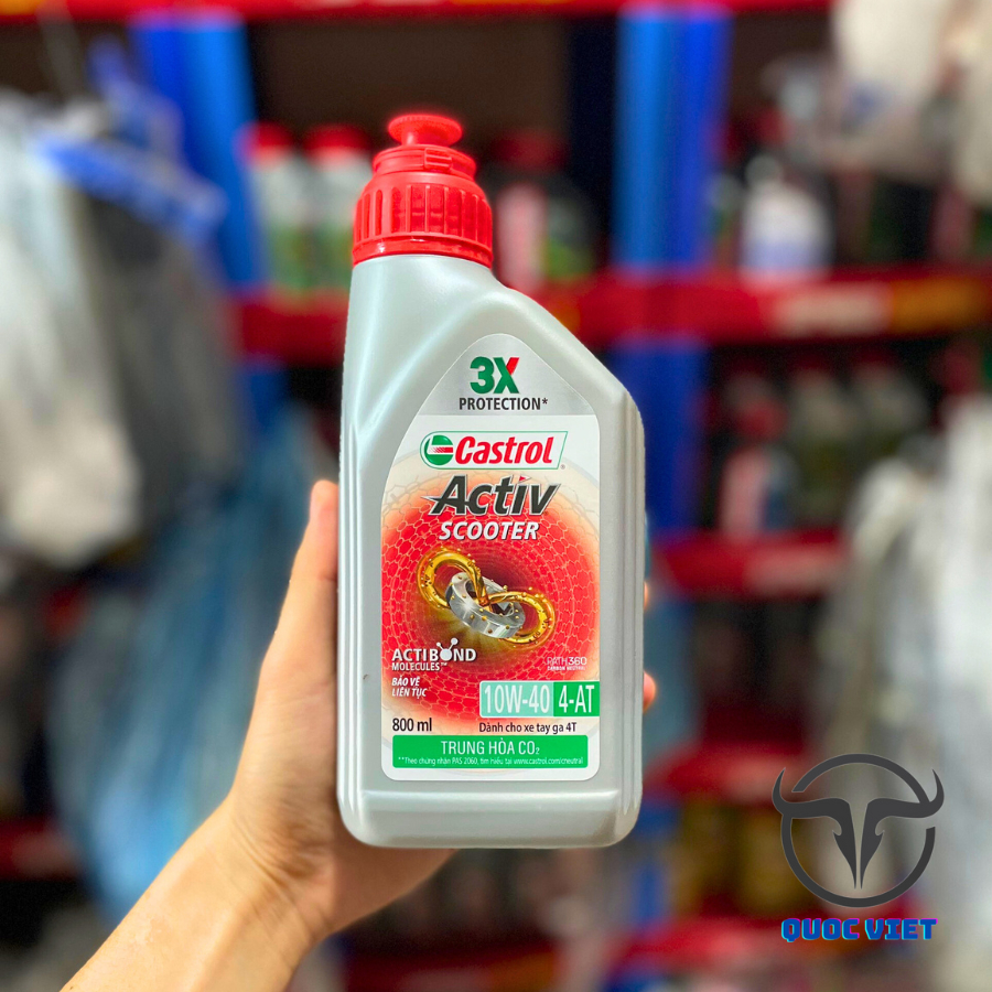 DẦU NHỚT TAY GA CASTROL POWER-1 SCOOTER 10W40 0.8L