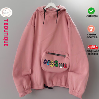 Áo Hoodie Nỉ Ngoại Form Rộng ULzzang Nam Nữ Unisex Có Túi Phối Dây Kéo Chất Dày Dặn Mềm Mịn Thoáng Mát