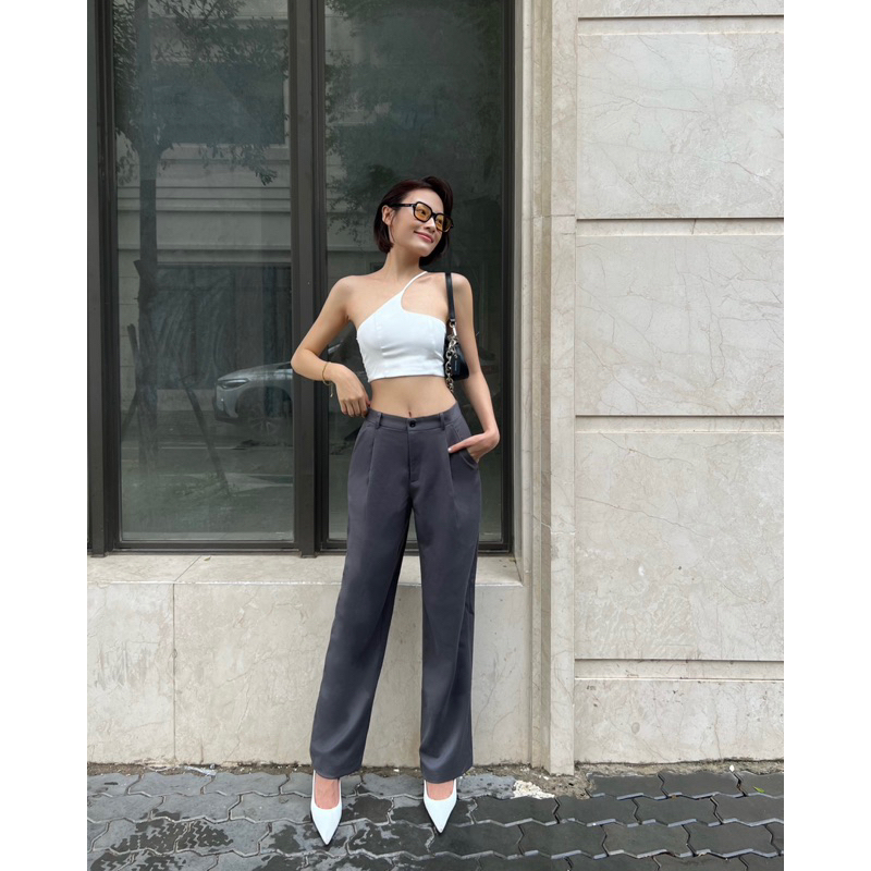 Áo Croptop mút ngực chéo dây