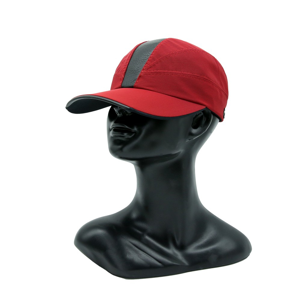 Mũ Lưỡi Trai Mẫu Mới - Nón Son Vải Dù Mẫu Đỏ Phối Da Dài Không Chóp hàng Tem 7 Màu Thời Trang Cao Cấp