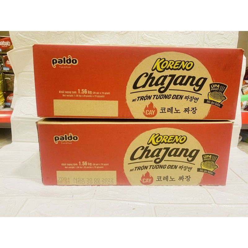 Mì trộn tương đen chajang thùng 20gói*78g