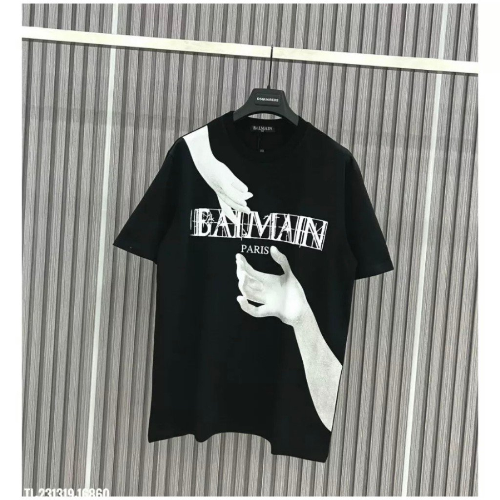 Áo thun cổ tròn bàn tay BALLM chất liệu cotton thấm hút mồ hôi HN36P315