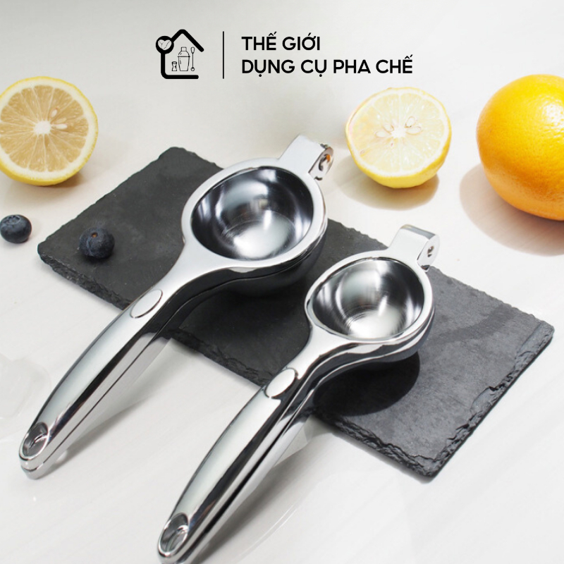 Dụng cụ vắt chanh chất liệu inox 304 cao cấp an toàn, kẹp vắt chanh cầm tay dùng cho pha chế