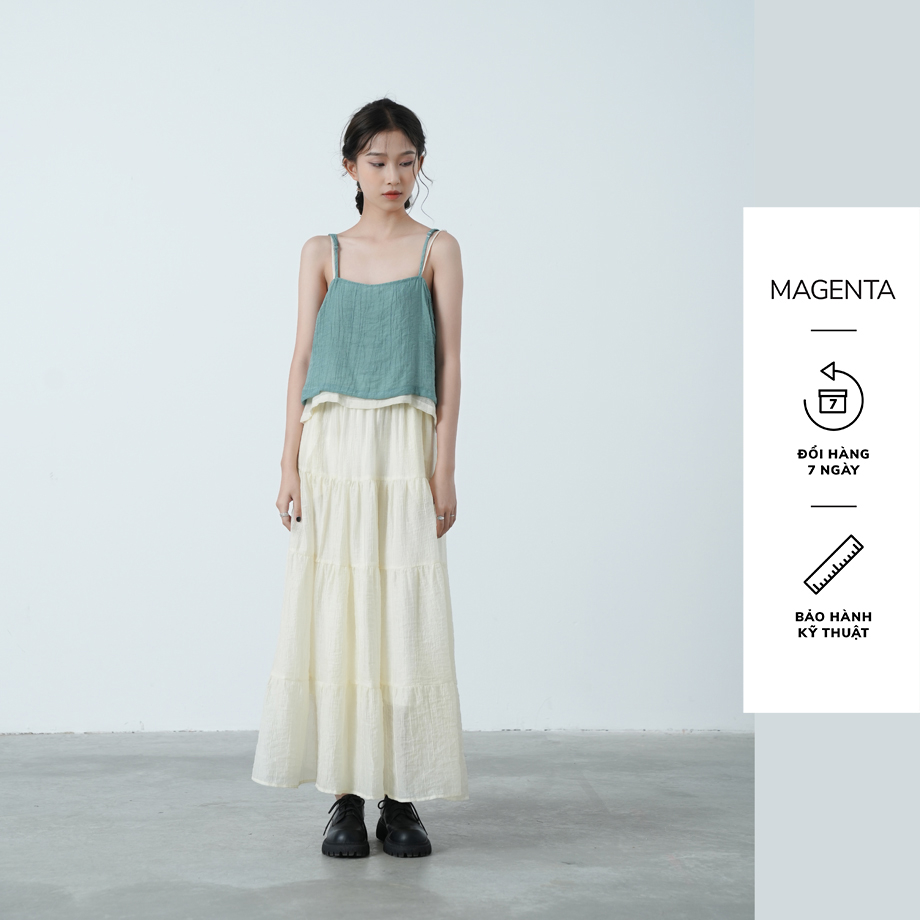 Áo hai dây Magenta Inori chất liệu tơ kẻ, nhẹ thoáng phù hợp cho mùa hè