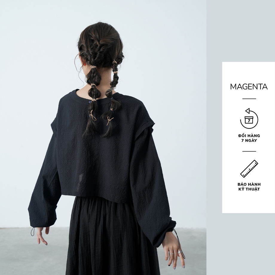 Áo Phông Magenta Minori chất liệu cotton dập nhăn, freesize, mặc được nhiều kiểu