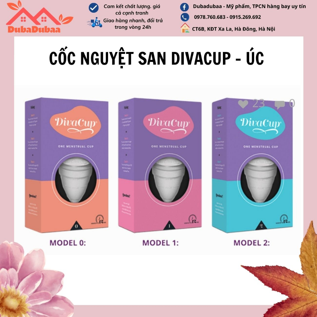 [Chính Hãng] Cốc Nguyệt San Diva Cup -Hàng Úc