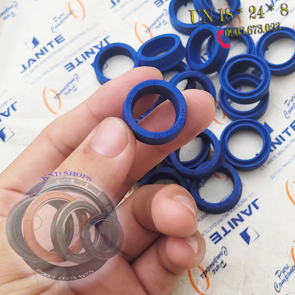 Gioăng phớt thủy lực trục 17mm &18mm UN DZ 17*25*5 | DZ UN 18*28*8,... chuyên cho máy đào, máy xúc, xe nâng
