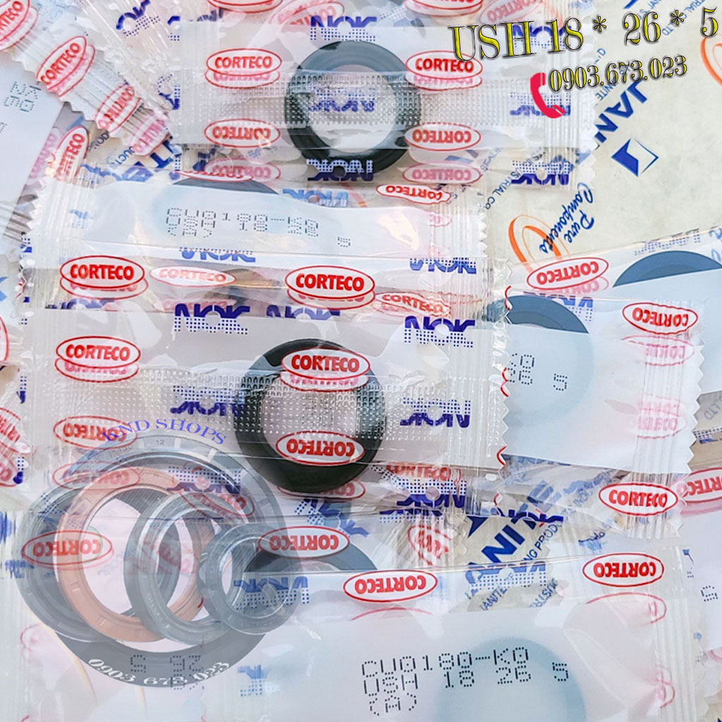 Gioăng phớt thủy lực trục 17mm &18mm UN DZ 17*25*5 | DZ UN 18*28*8,... chuyên cho máy đào, máy xúc, xe nâng