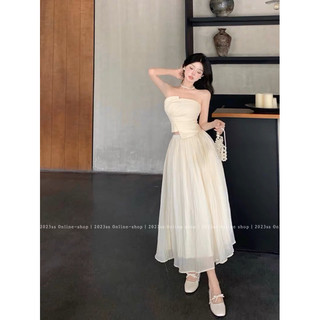 [order] Set áo quây chân váy lụa bồng bềnh (có tách set)
