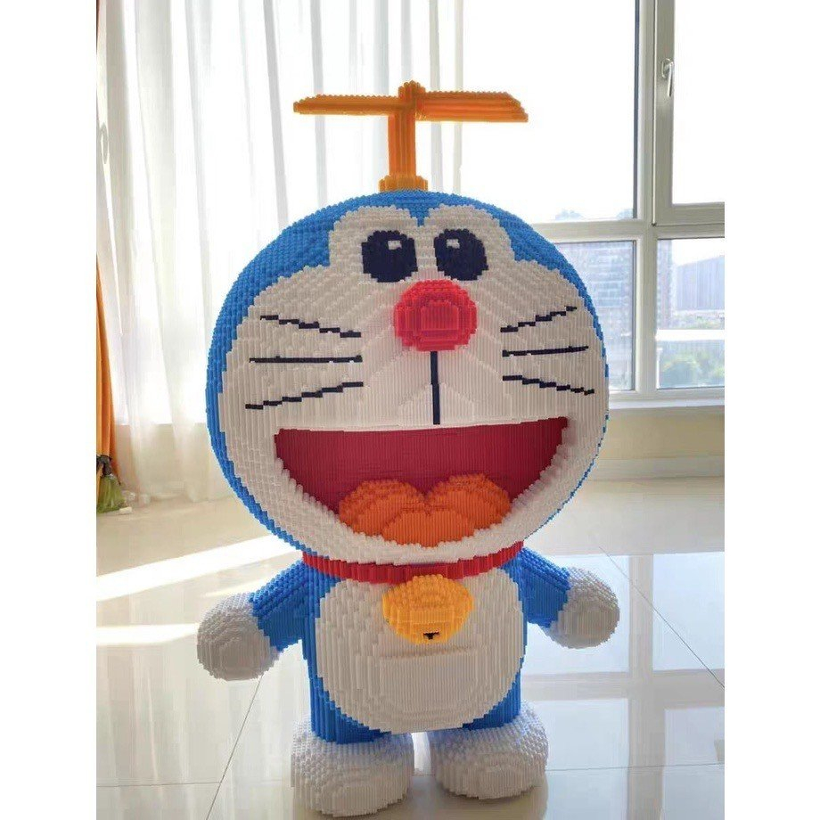 ĐỒ CHƠI XẾP HÌNH dorremon cỡ lớn 100cm đồ chơi xếp hình trẻ em nanoblock Đồ chơi lắp ráp cho bé