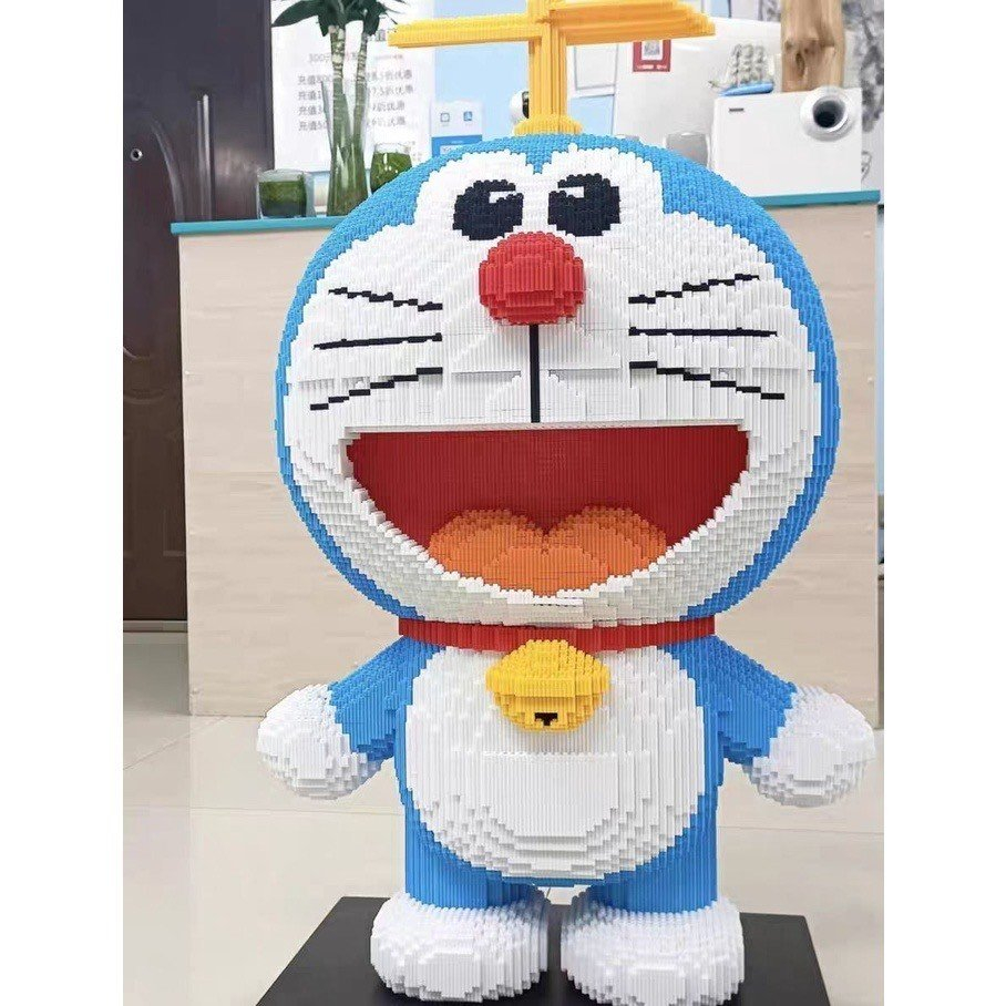 ĐỒ CHƠI XẾP HÌNH dorremon cỡ lớn 100cm đồ chơi xếp hình trẻ em nanoblock Đồ chơi lắp ráp cho bé