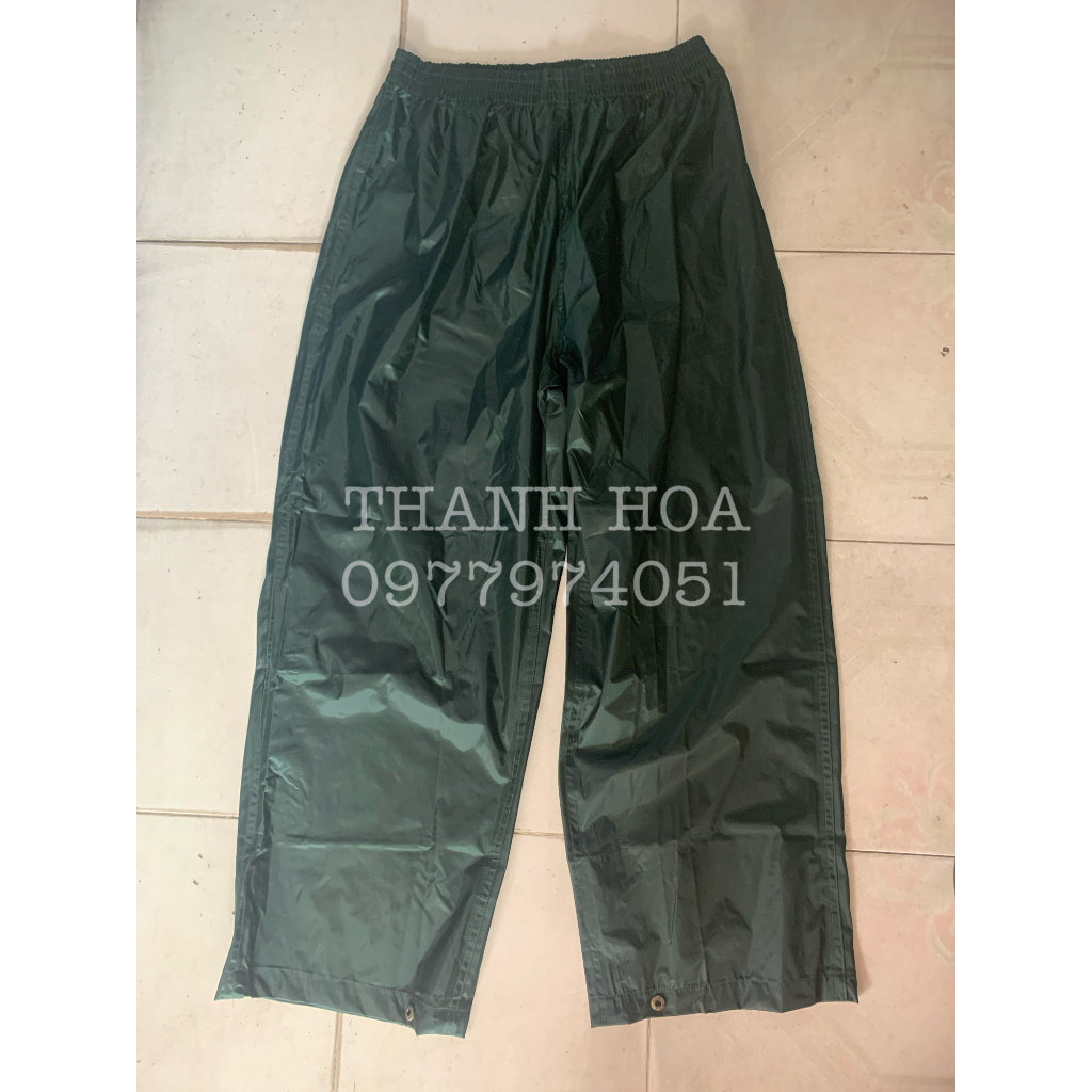 Bộ quần áo mưa màu xanh hàng chuẩn cấp phát TCHC