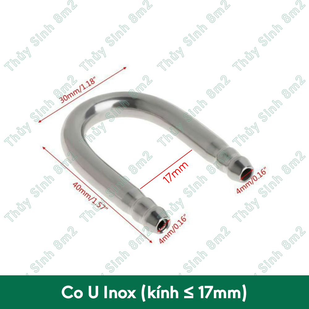 Co U Nối Dây Oxy, Co2 Chống Gập Thành Hồ | 8m2