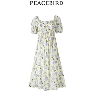 X163 Váy hoa xuất dư của PEACEBIRD