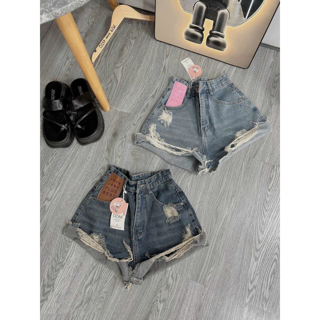 Qua tang khi mua Quần Jeans Nữ Lưng Cao Phong Cách Ulzzang