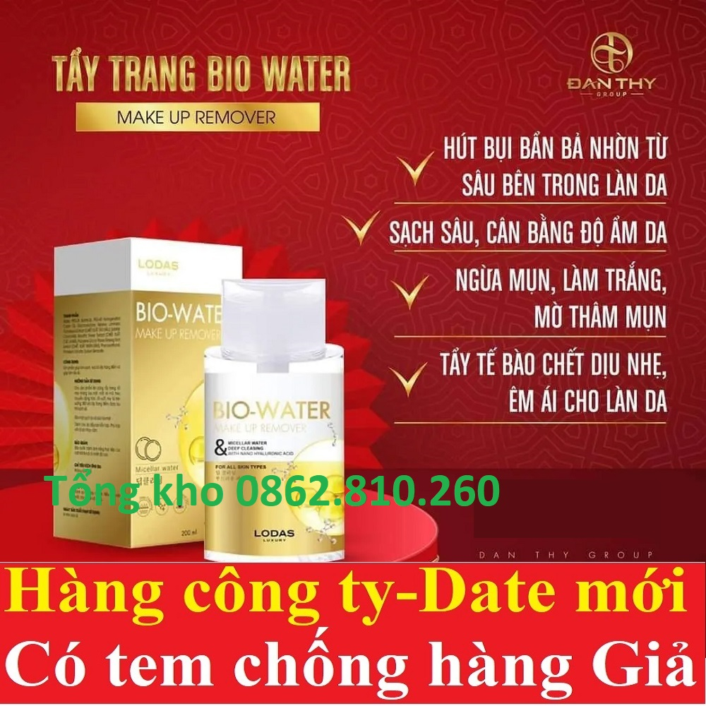 Nước tẩy trang bio water Đan Thy thi