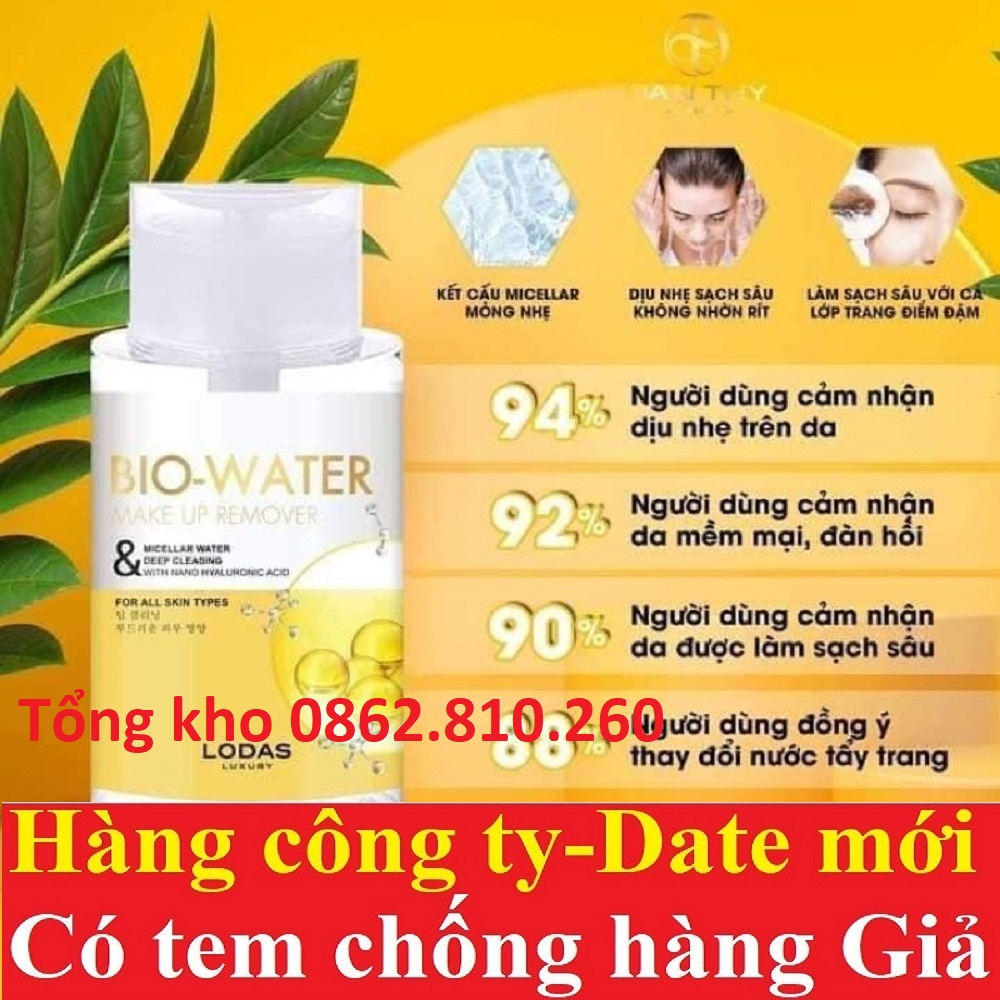 Nước tẩy trang bio water Đan Thy thi