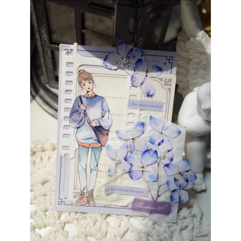 Krisna.room ♡ Yier Wenchuang studio- Chu kì 100cm cuộn băng dán PET tape cô gái hiện đại