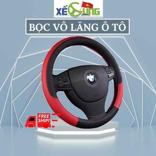 Bọc Vô Lăng Bằng Da Pu Cao Cấp -Bọc Vô Lăng Ô Tô - Size 38 Dành Cho Xe 4-7 Chỗ