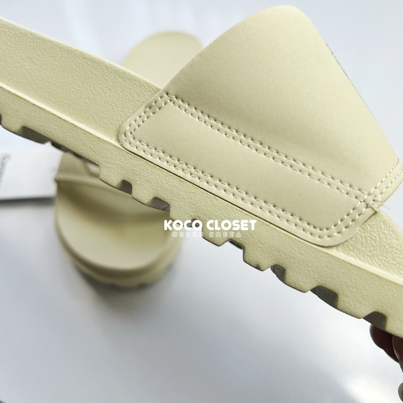 Dép Covernat Hàn Quốc C Logo Slide SS23 màu Beige
