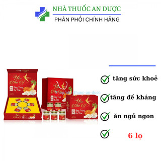 Yến như ý hồng sâm đông trùng hạ thảo 6 hũ x 70ml