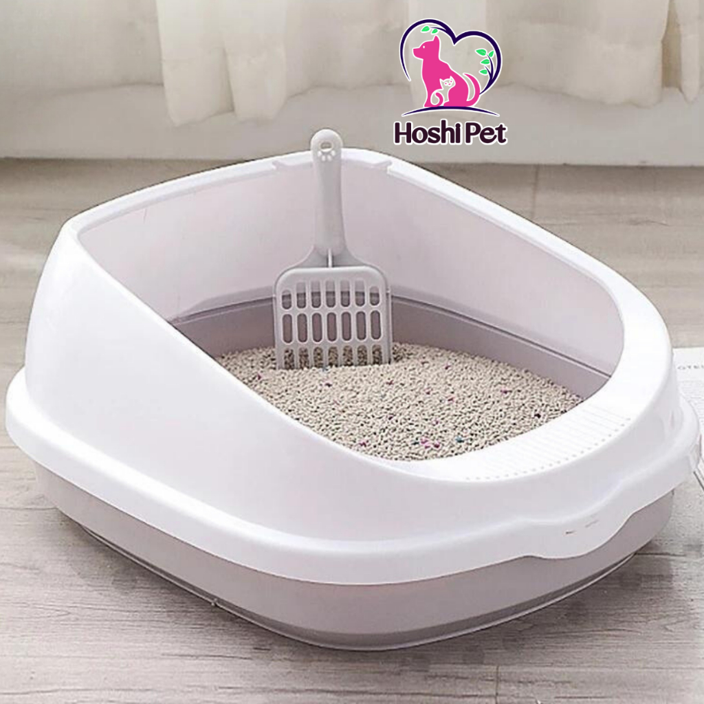 Khay Chậu Vệ Sinh Cho Mèo Thau Cát Thành Cao Hoshi Pet KM02 - Khay Vệ Sinh Cho Thú Cưng