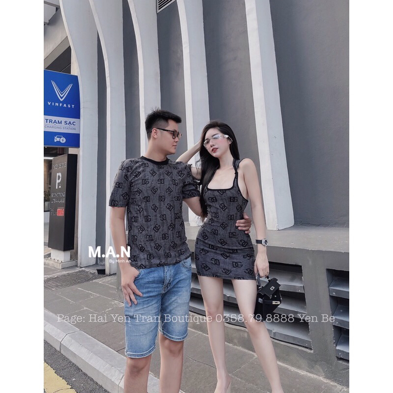 Set đôi áo - váy body mũ cho các cặp tình yêu 0623