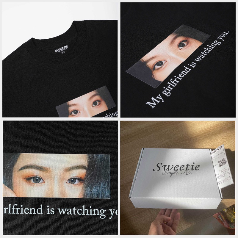 Áo Thun In Hình Chân Dung Thiết Kế Theo Yêu Cầu Vải Cotton 100% có hộp để làm quà tặng