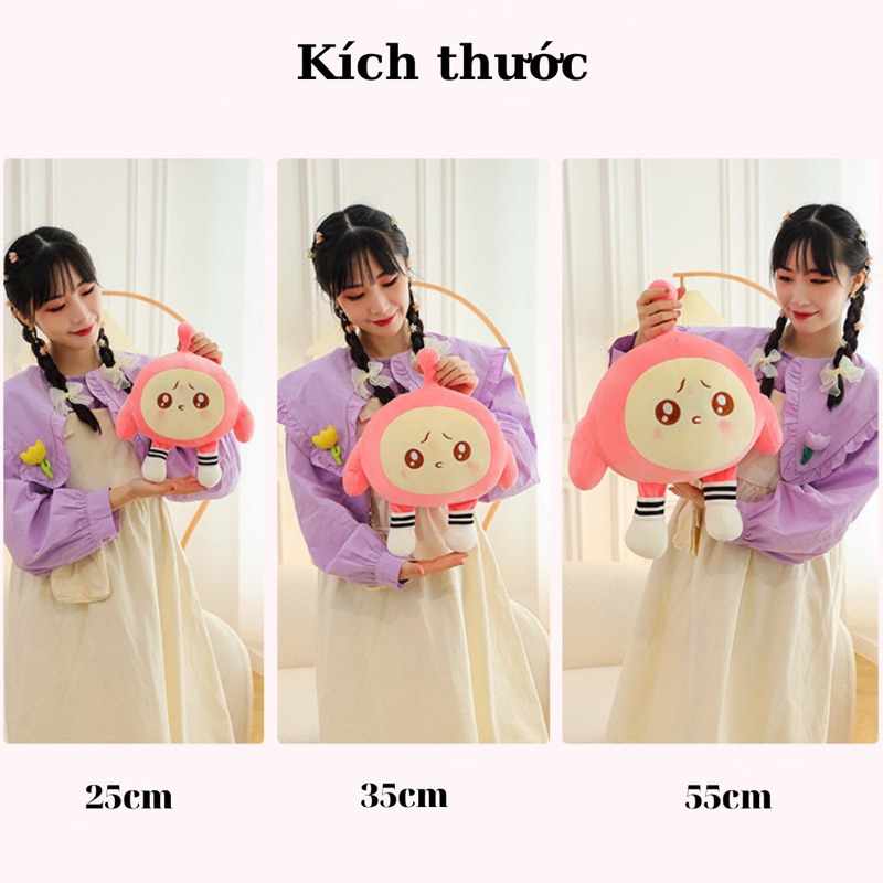 Gấu bông Nhóc Bánh Trứng nhún nhảy nhiều kích thước