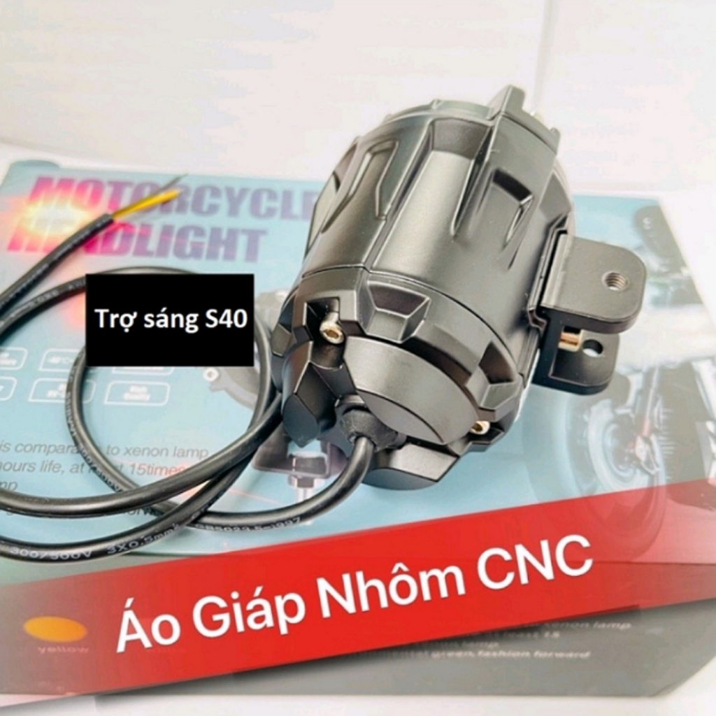 Đèn trợ sáng bmu S40 và p70  cos vàng pha trắng có laze
